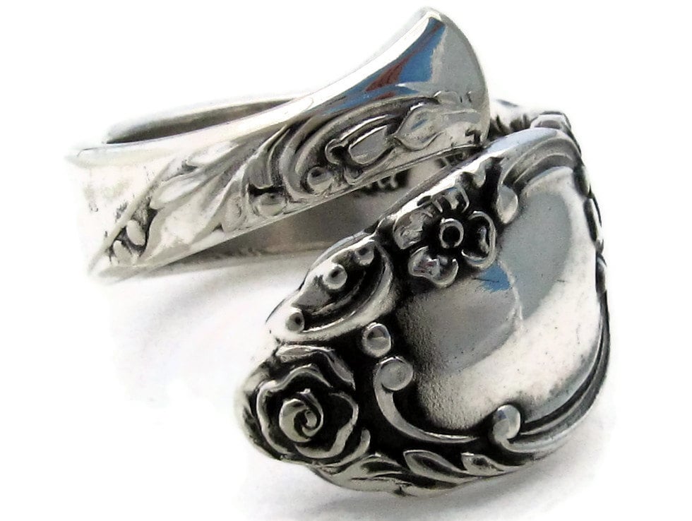 Löffel Ring Gewickelt Ballade Demitasse von dankartistry