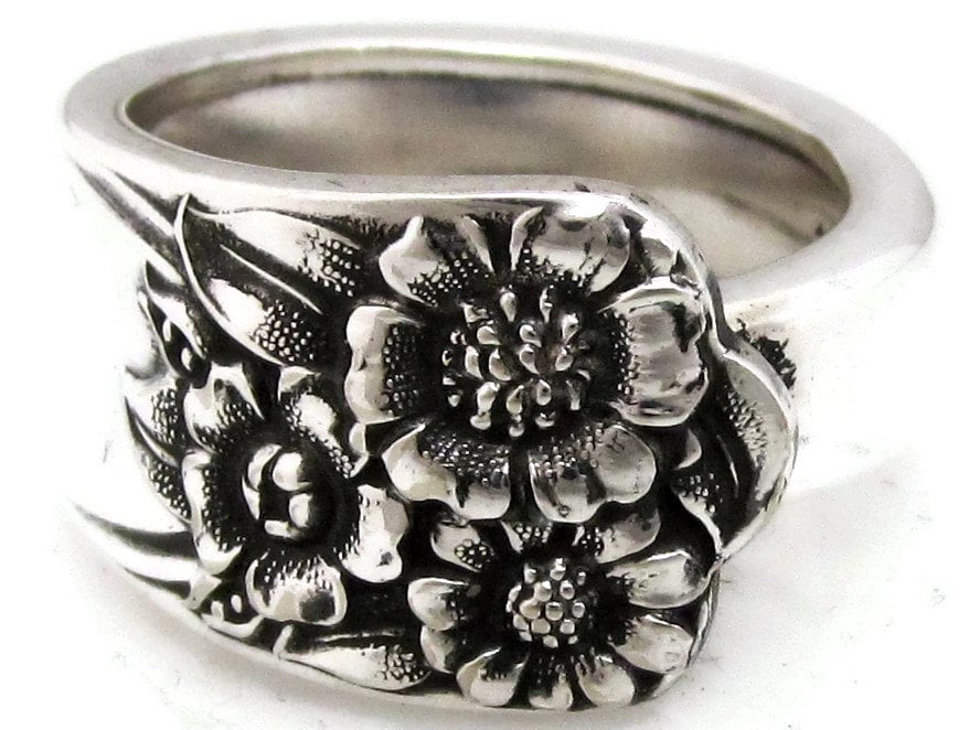 Löffel Ring Gr. 3 Bis 15 April Sonnenblumenmuster von dankartistry