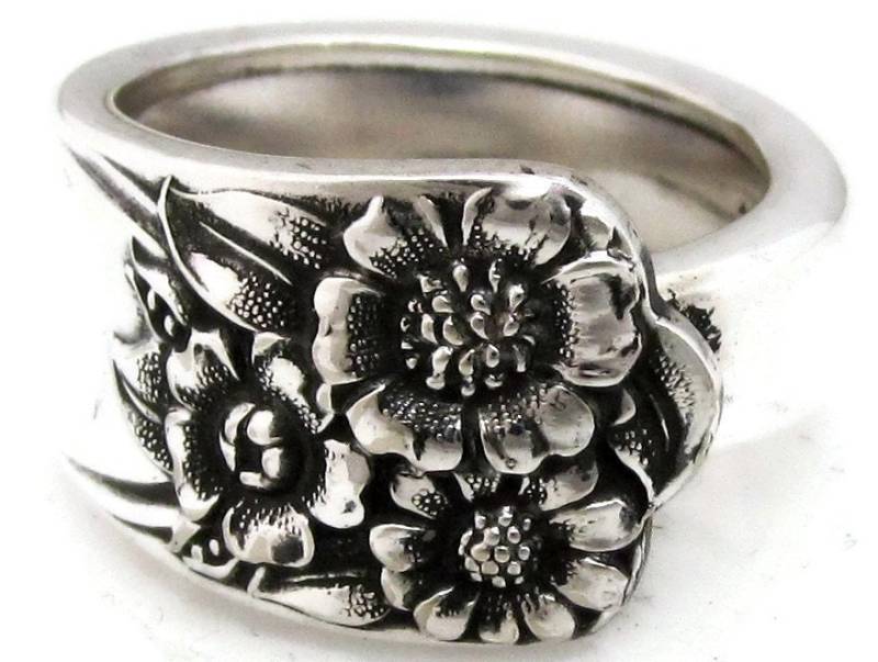 Löffel Ring Gr. 3 Bis 15 April Sonnenblumenmuster von dankartistry