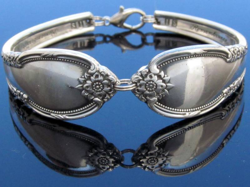 Löffel Armband Erinnerung Antik Blumen von dankartistry