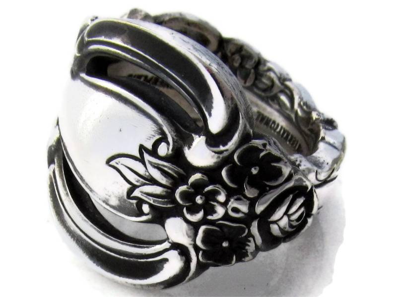 Löffel Ring Gräfin Aus 1969 Tief Silber Tafelsilber Schmuck Boho von dankartistry