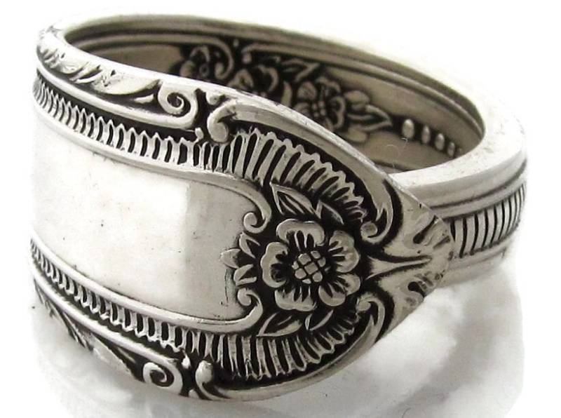 Silber Löffel Ring Cotillion Besteck Muster von dankartistry