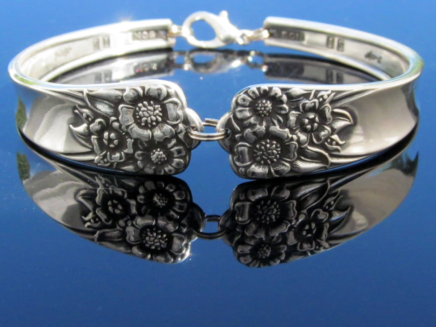Sonnenblume Armband April 1950 Silber Schmuck von dankartistry