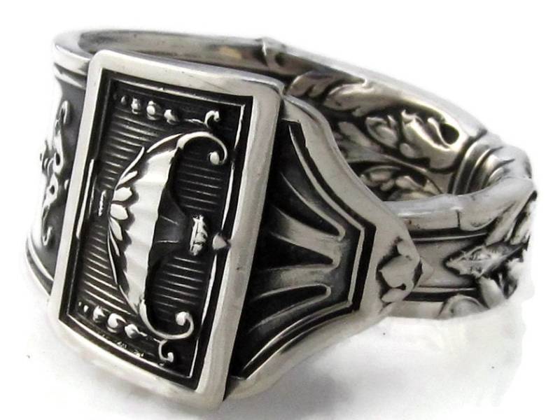 sterling Löffel Ring Lansdowne Massiv Silber Herren Authentisch von dankartistry