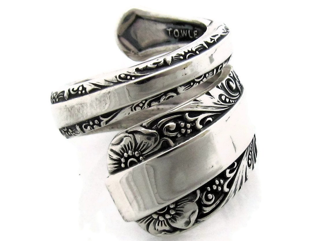 sterling Silber Löffel Ring Kerzentuch von dankartistry