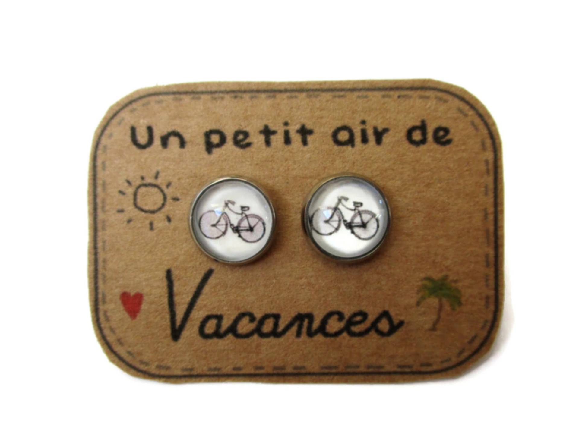 Fahrrad-Ohrringe, Fahrrad-Ohrstecker, Fahrradschmuck, Sportgeschenk, Radfahrergeschenk, Retro von danslairdutemps