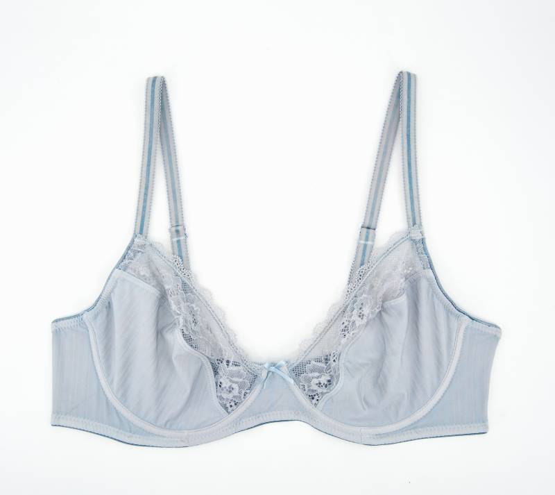 Eco Freundliche Mode ~ Handgemachte Upcycled Nachhaltige Dessous Bh Größe 70A Handgefärbte Frau Elegante Indigo Blau Natural Dye Unterwäsche von daphnaelbee