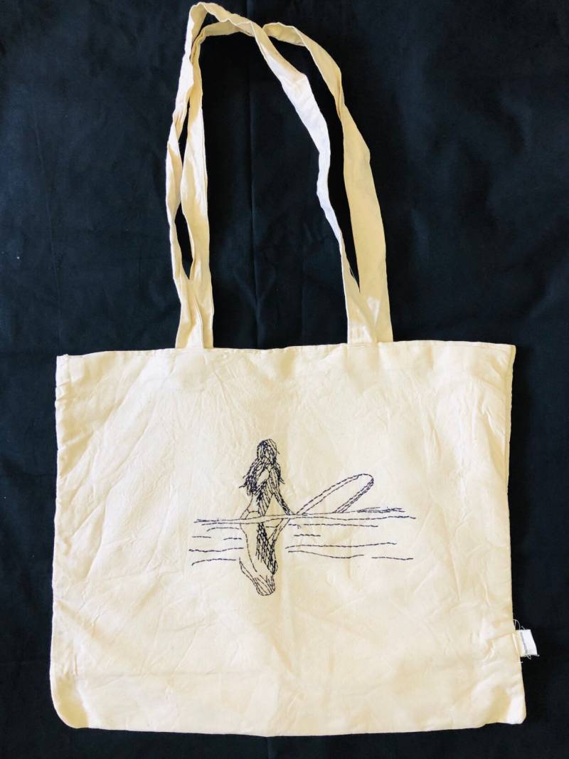 Handgefertigt Und Von Hand Gestickter Gefüttert Kattun Tasche Handgefertigt Und Von Hand Gestickter Gefüttert Kattun Tasche von daphneanddorrie