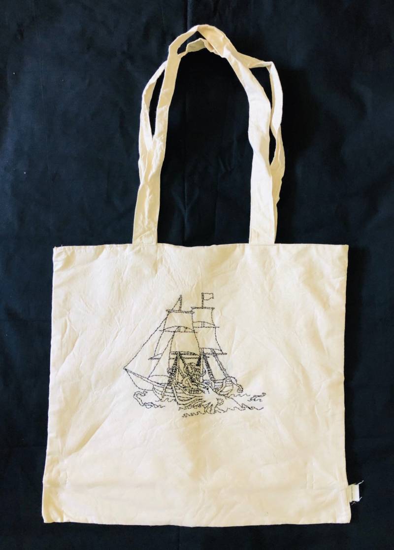 Handgefertigt Und Von Hand Gestickter Gefüttert Kattun Tasche Handgefertigt Und Von Hand Gestickter Gefüttert Kattun Tasche von daphneanddorrie