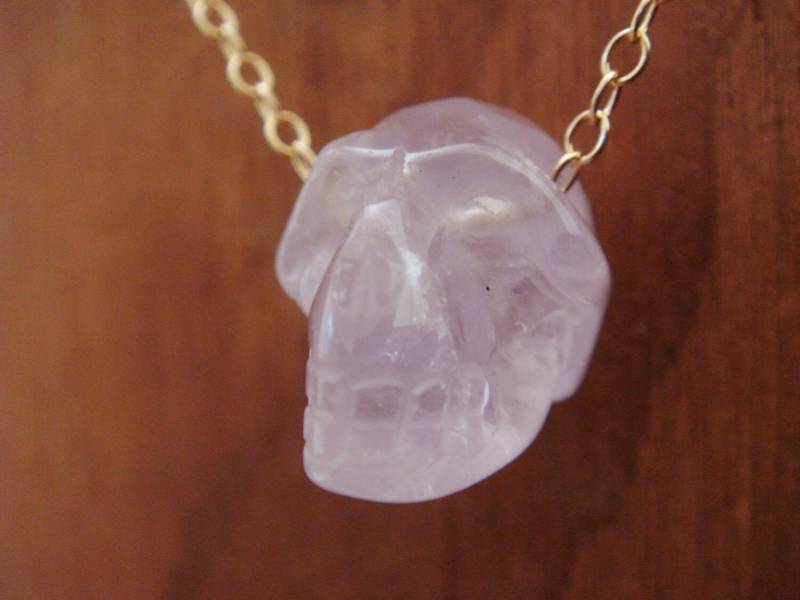 Amethyst Schädel Halskette von dapht