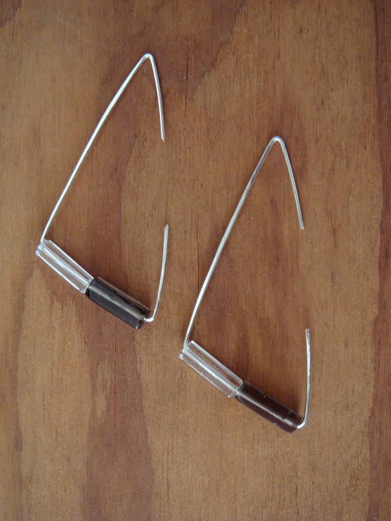 Klar & Rauchig Dreieck Ohrringe Klar & Rauchig Dreieck Ohrringe von dapht