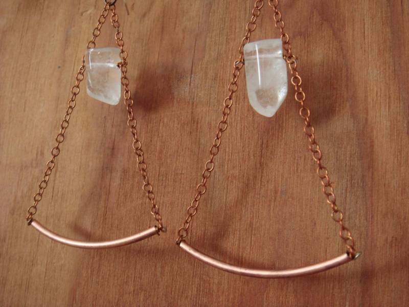 Kupfer Bogen Crystal Swing Ohrringe Kupfer Bogen Crystal Swing Ohrringe von dapht