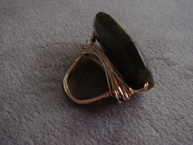 Riesigen Schwarzen Achat-Ring Riesigen Schwarzen Achat-Ring von dapht