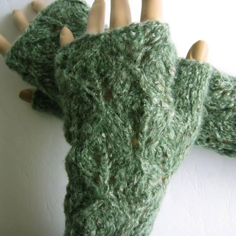 Handarbeit Gestrickte Armstulpen Fingerlose Handschuhe Handstulpen Pulswärmer Ohne Naht 17% Baby Alpaka Wolle Baumwolle Flauschig Weich Zart von darauffreueichmich