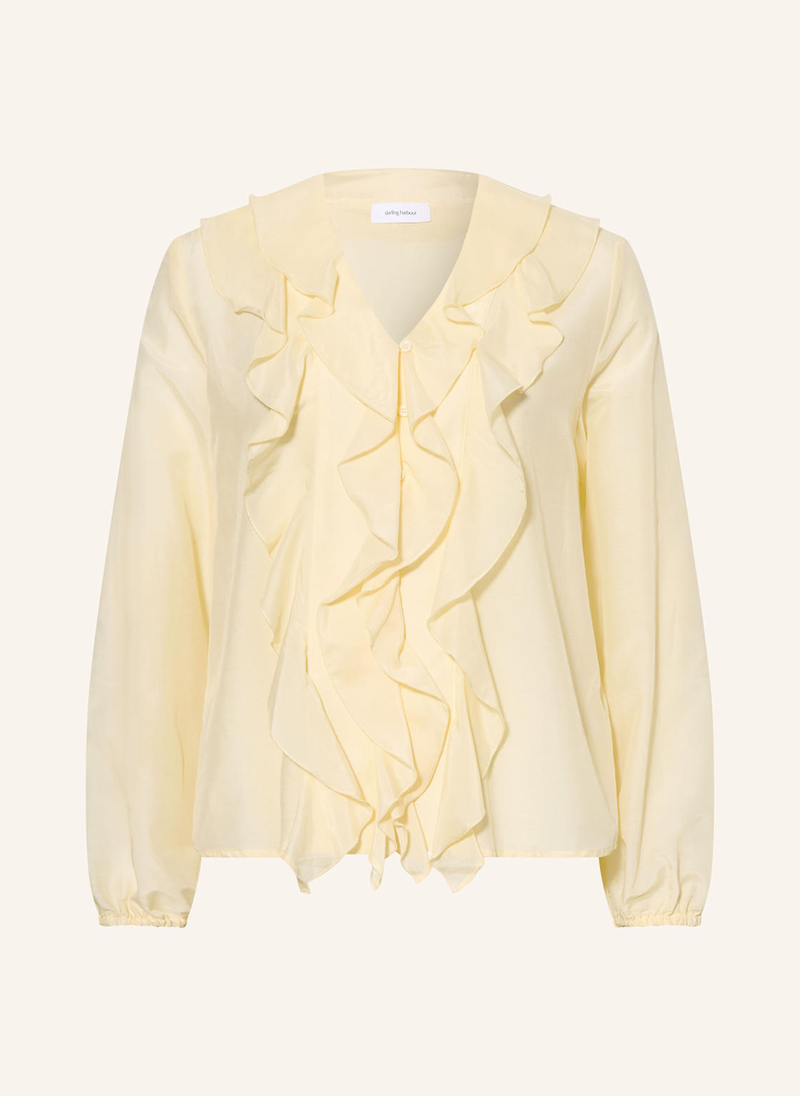 Darling Harbour Bluse Mit Rüschen gelb von darling harbour