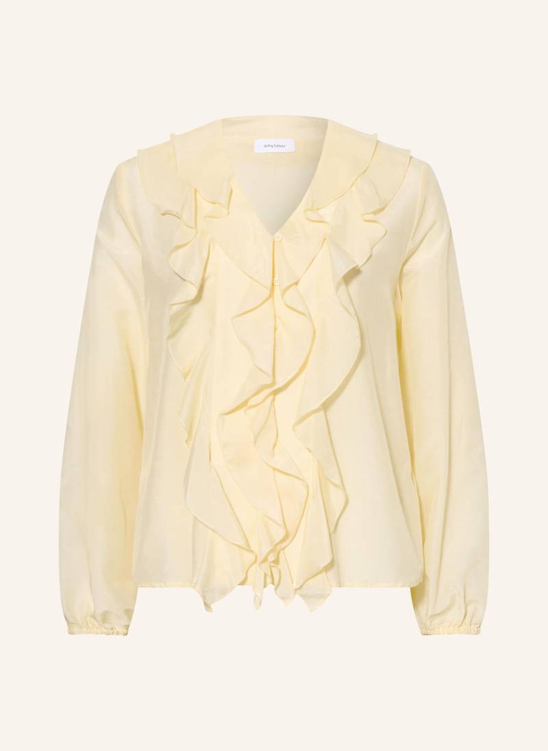 Darling Harbour Bluse Mit Rüschen gelb von darling harbour