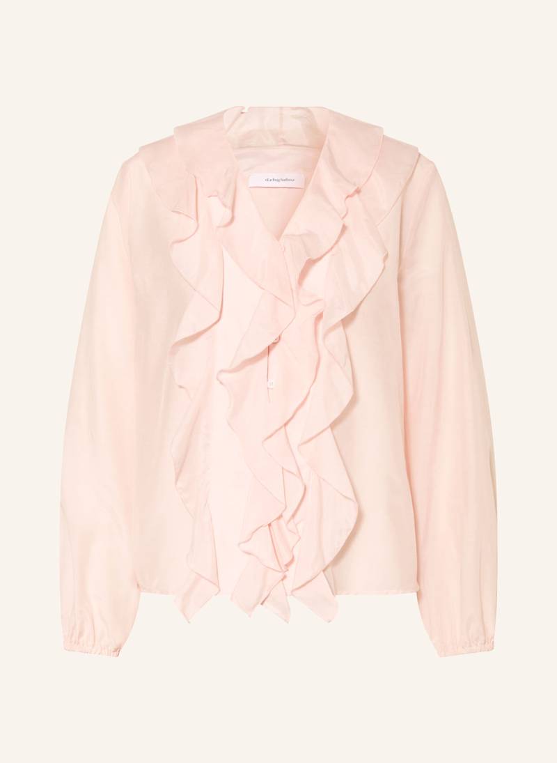 Darling Harbour Bluse Mit Rüschen rosa von darling harbour