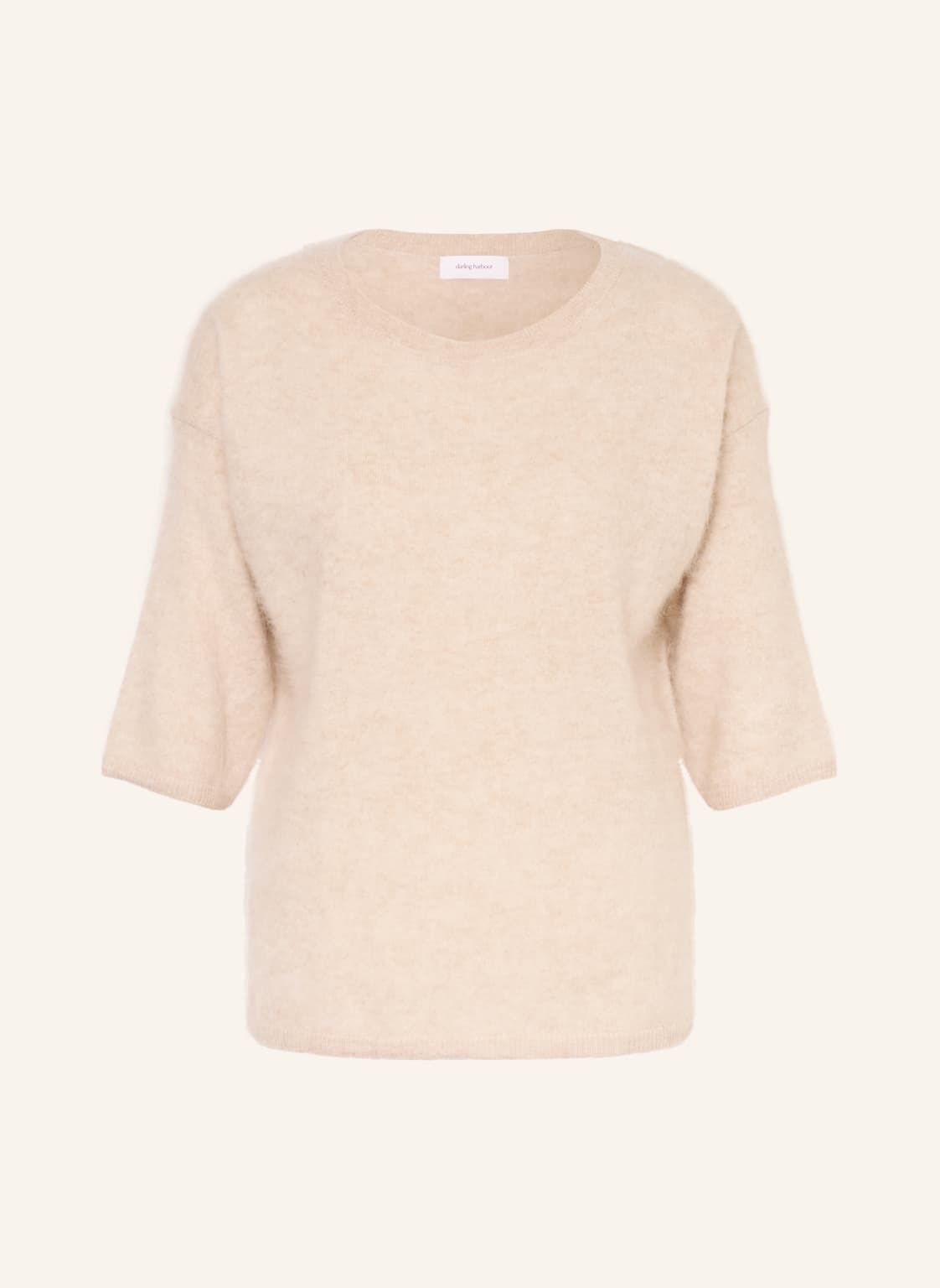 Darling Harbour Cashmere-Pullover Mit 3/4-Arm beige von darling harbour