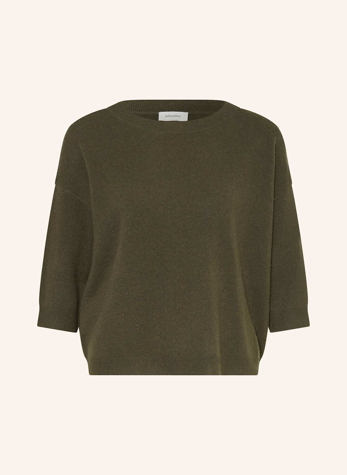 Darling Harbour Cashmere-Pullover Mit 3/4-Arm gruen von darling harbour
