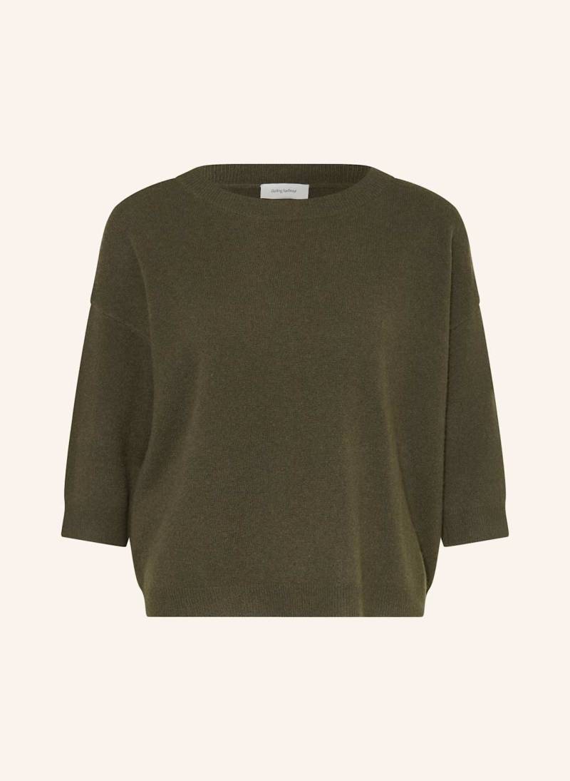 Darling Harbour Cashmere-Pullover Mit 3/4-Arm gruen von darling harbour