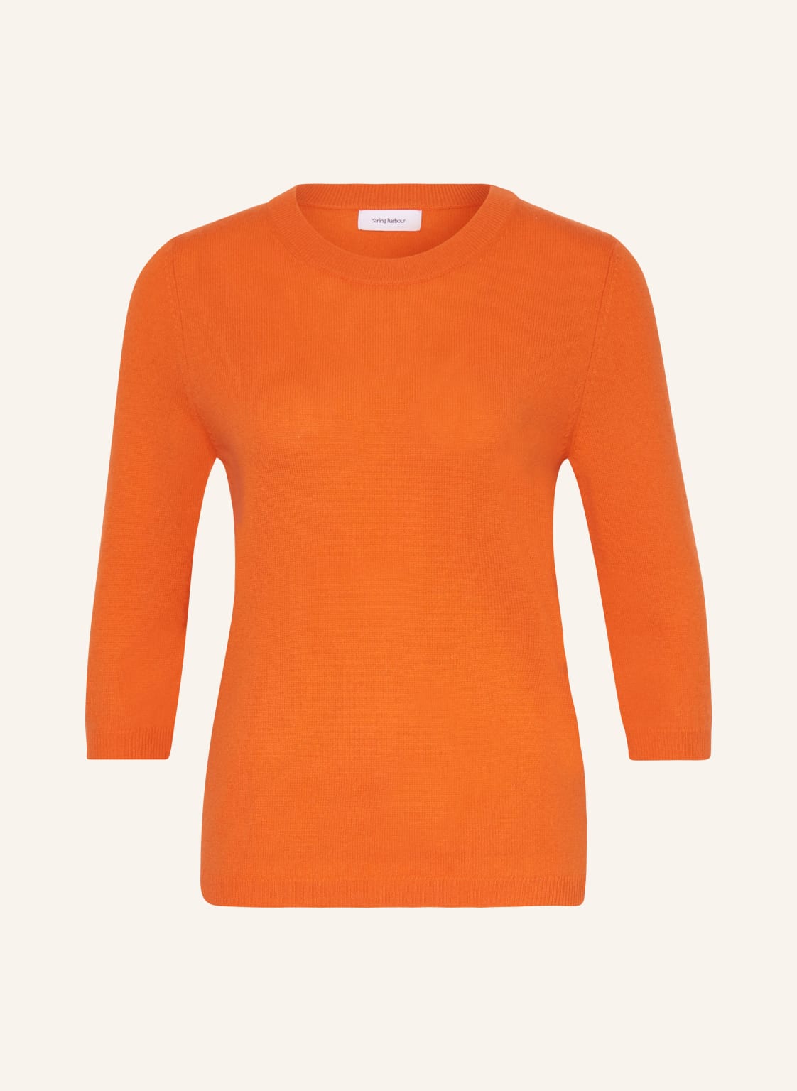 Darling Harbour Cashmere-Pullover Mit 3/4-Arm orange von darling harbour