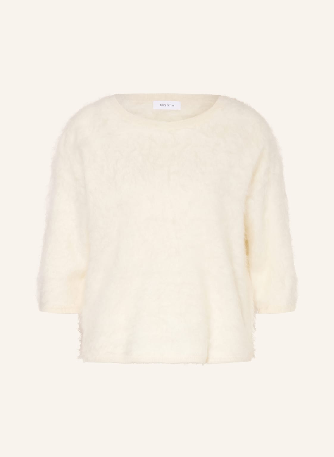 Darling Harbour Cashmere-Pullover Mit 3/4-Arm weiss von darling harbour
