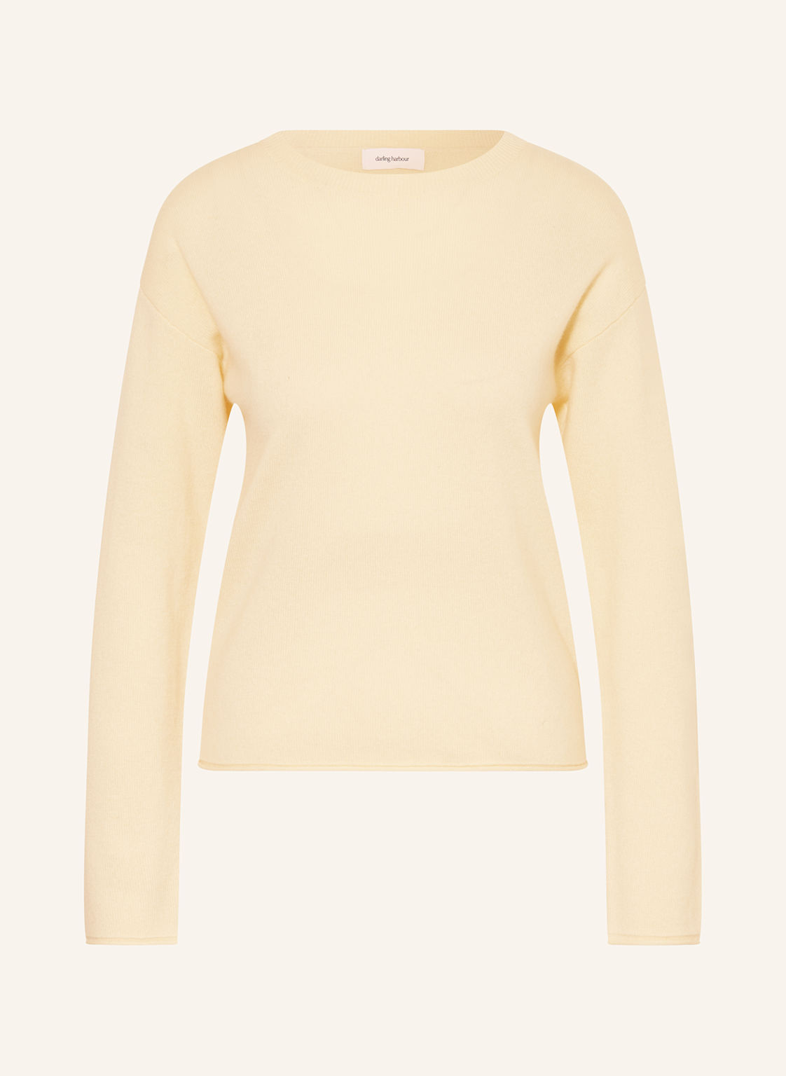 Darling Harbour Cashmere-Pullover gelb von darling harbour
