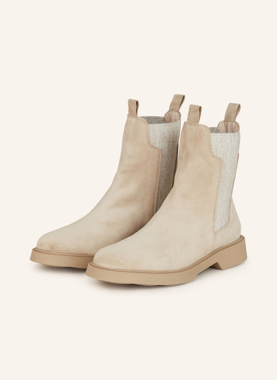 Darling Harbour Chelsea-Boots beige von darling harbour