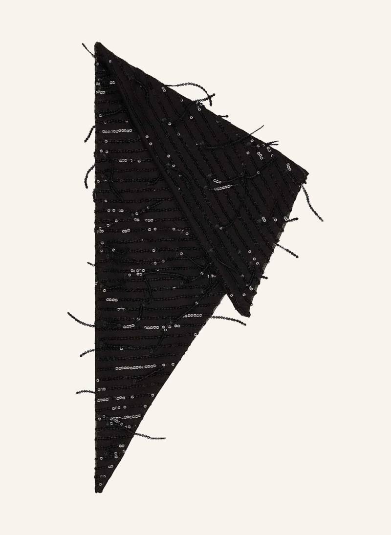 Darling Harbour Dreieckstuch Mit Pailletten schwarz von darling harbour