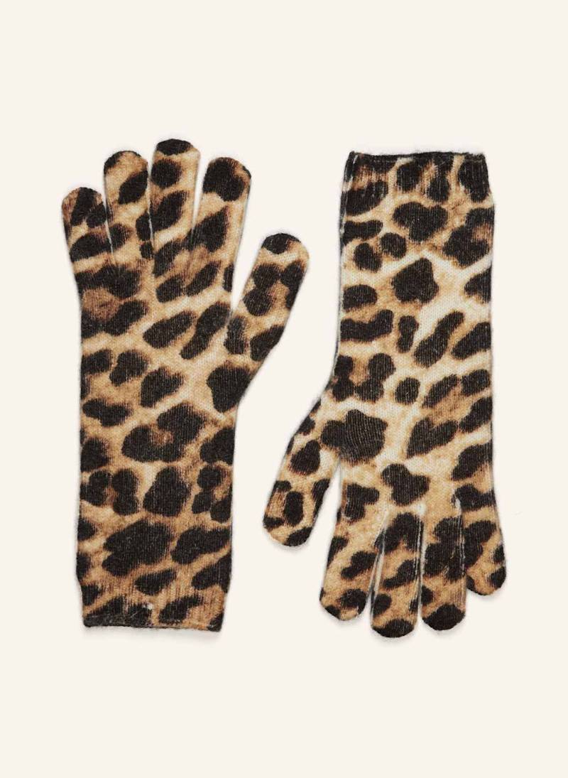 Darling Harbour Handschuhe Mit Cashmere braun von darling harbour
