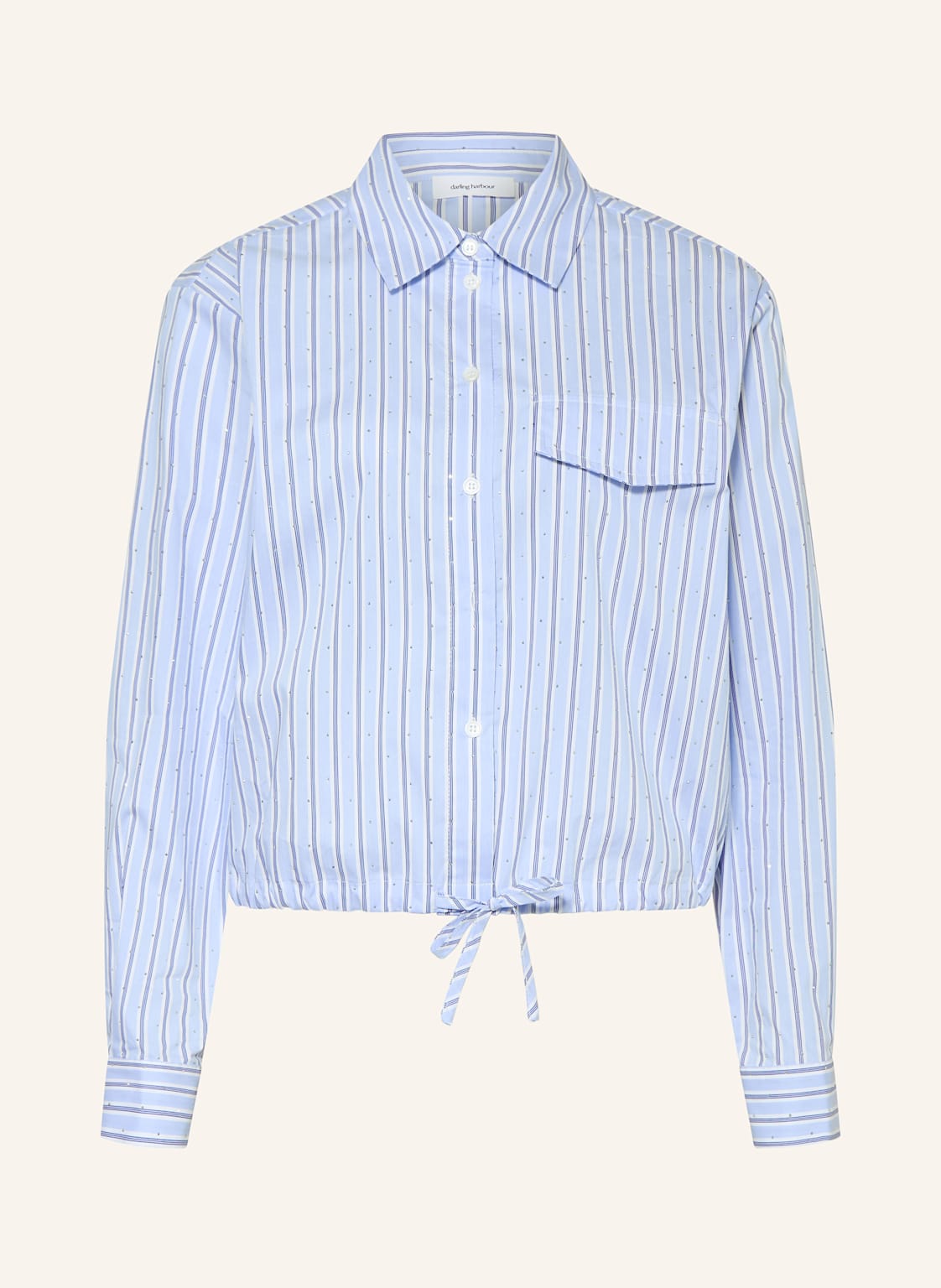 Darling Harbour Hemdbluse Mit Schmucksteinen blau von darling harbour