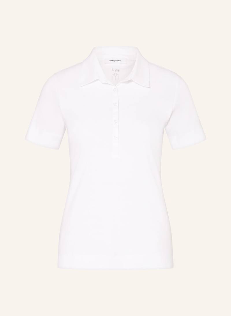 Darling Harbour Jersey-Poloshirt weiss von darling harbour