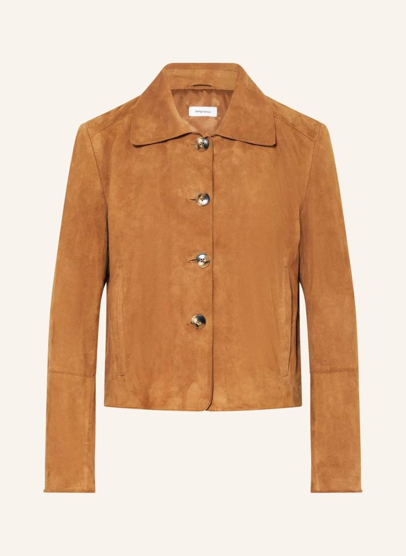 Darling Harbour Lederjacke braun von darling harbour
