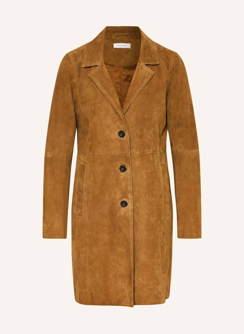 Darling Harbour Ledermantel braun von darling harbour