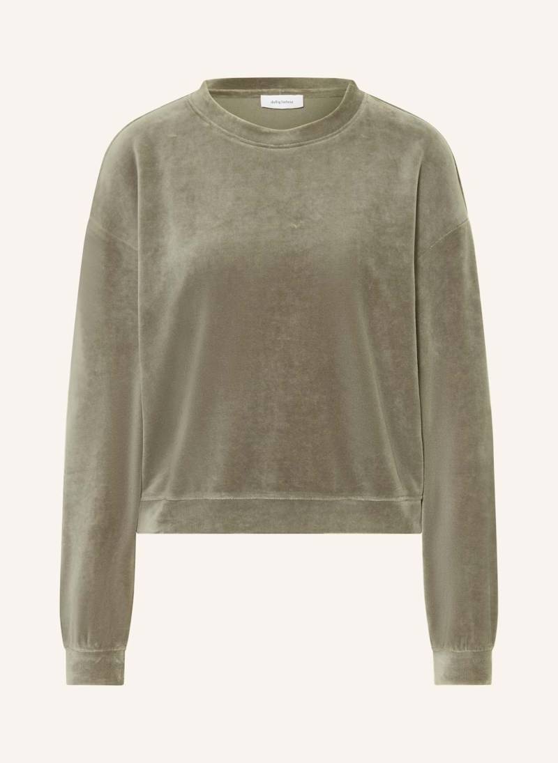 Darling Harbour Lounge-Sweatshirt Aus Nicki grau von darling harbour