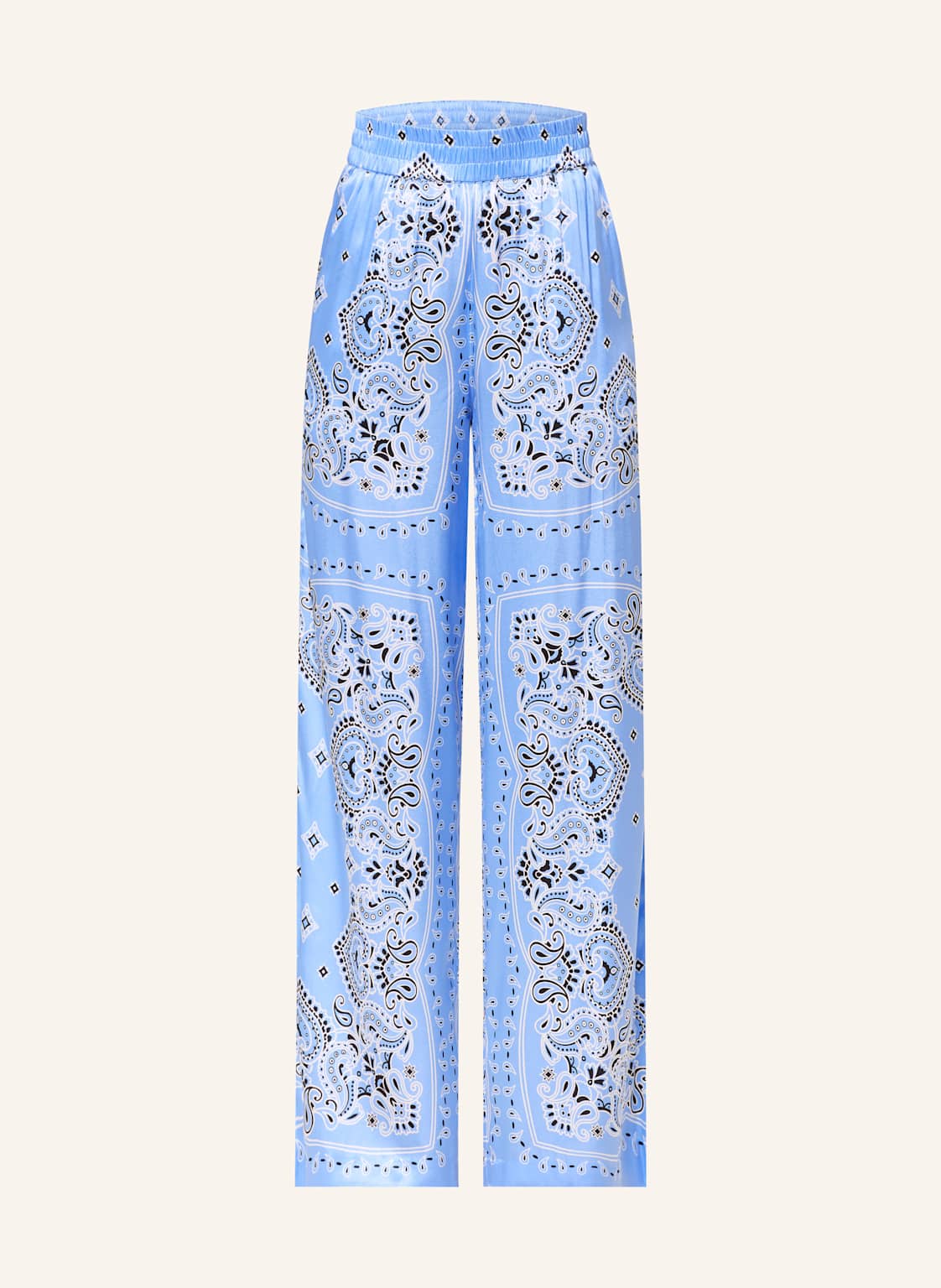 Darling Harbour Marlenehose Aus Seide blau von darling harbour