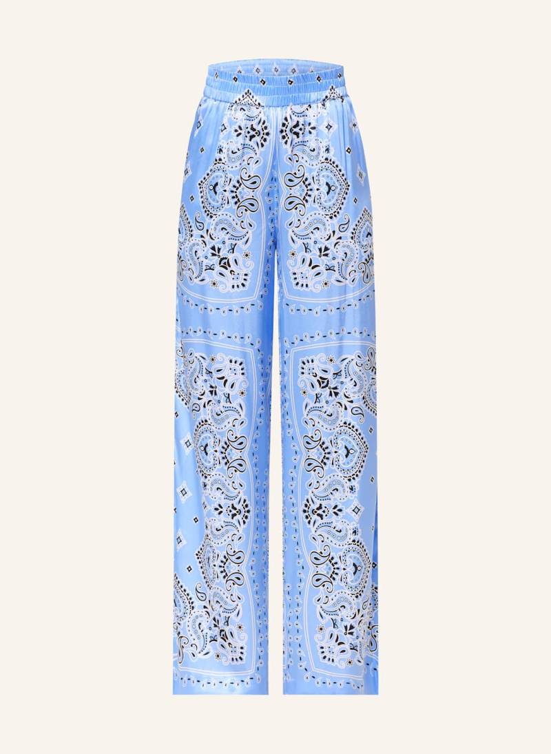 Darling Harbour Marlenehose Aus Seide blau von darling harbour