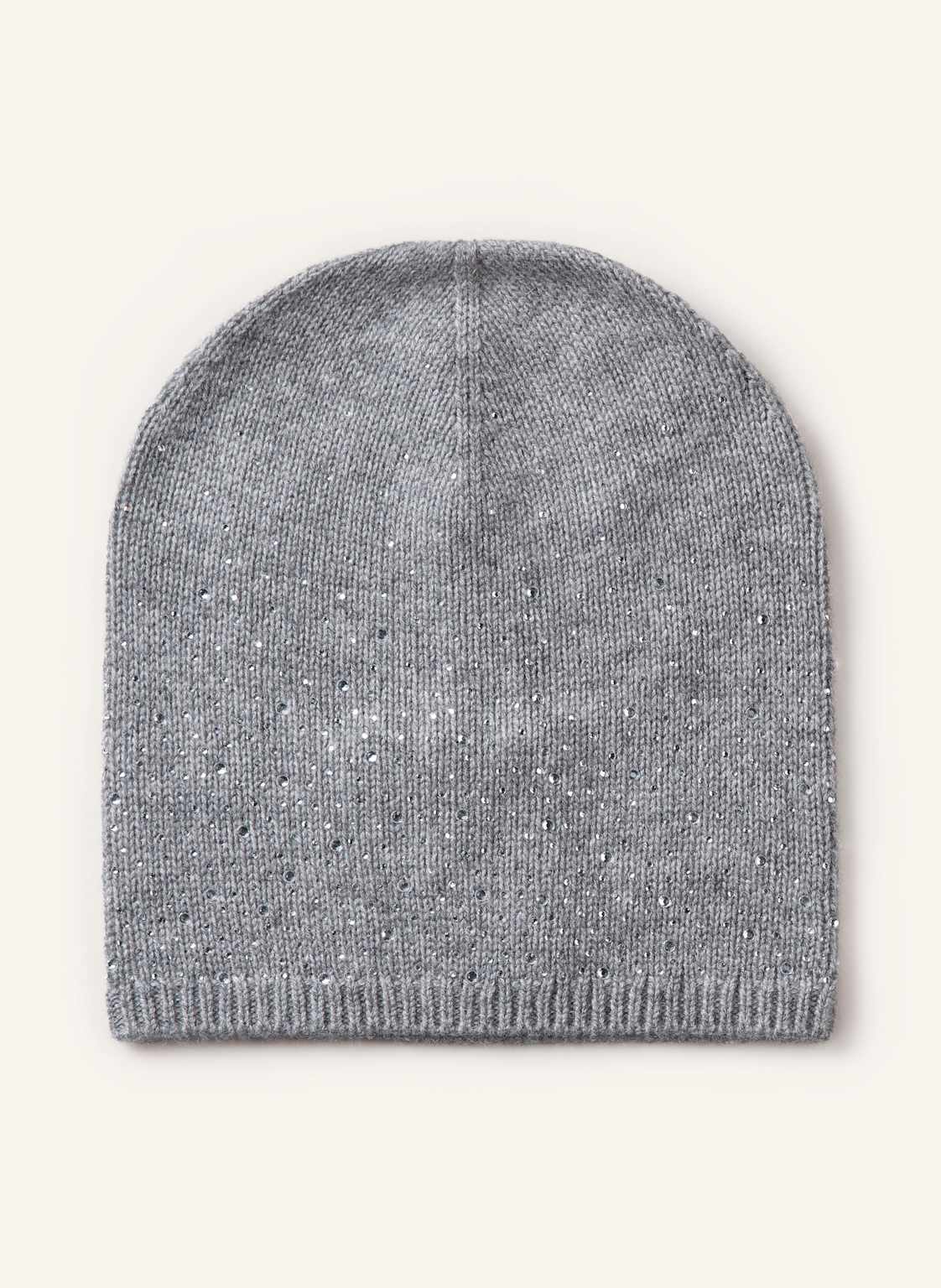 Darling Harbour Mütze Mit Cashmere Und Schmucksteinen grau Darling Harbour Mütze Mit Cashmere Und Schmucksteinen grau von darling harbour