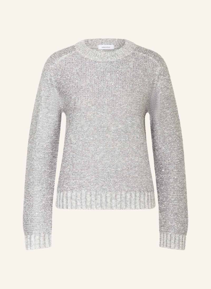 Darling Harbour Pullover Mit Pailletten grau von darling harbour