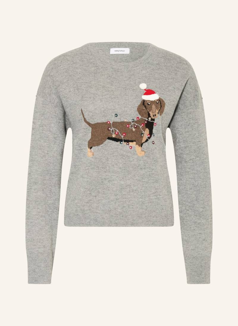 Darling Harbour Pullover Mit Schmucksteinen grau von darling harbour