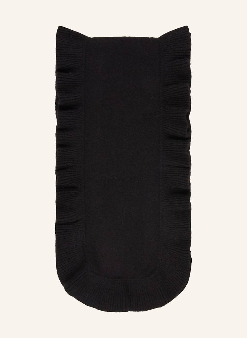 Darling Harbour Schal Mit Cashmere schwarz von darling harbour