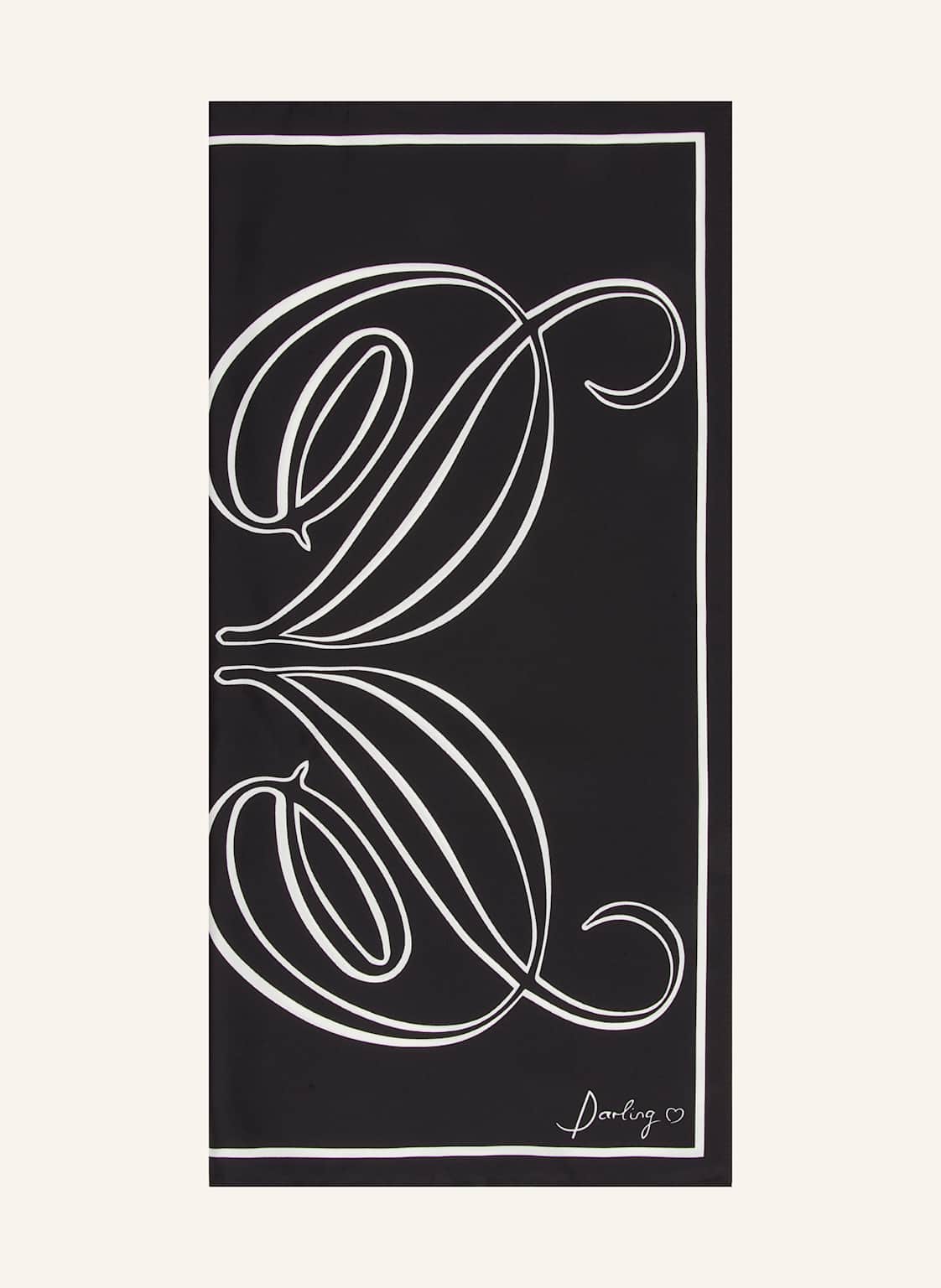 Darling Harbour Seidentuch schwarz von darling harbour