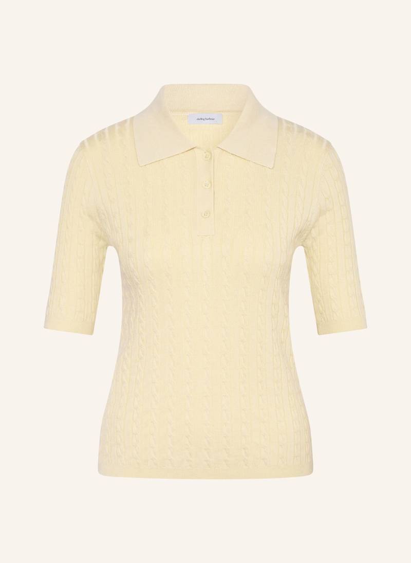 Darling Harbour Strick-Poloshirt gelb von darling harbour