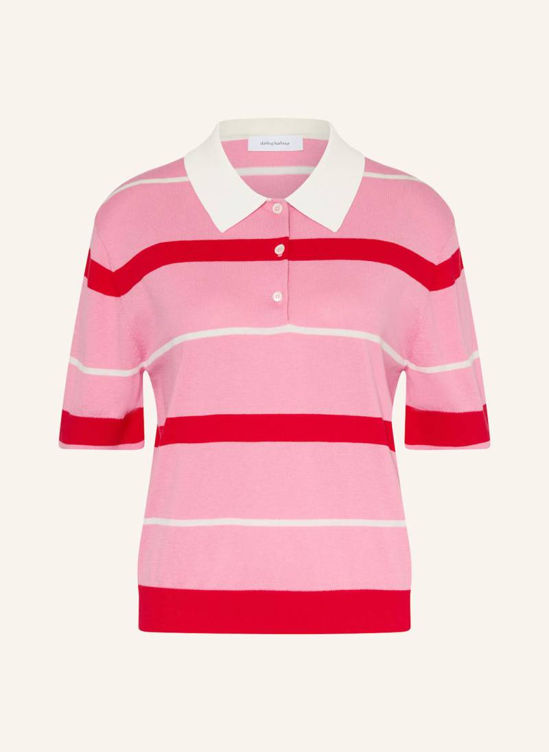 Darling Harbour Strick-Poloshirt pink von darling harbour