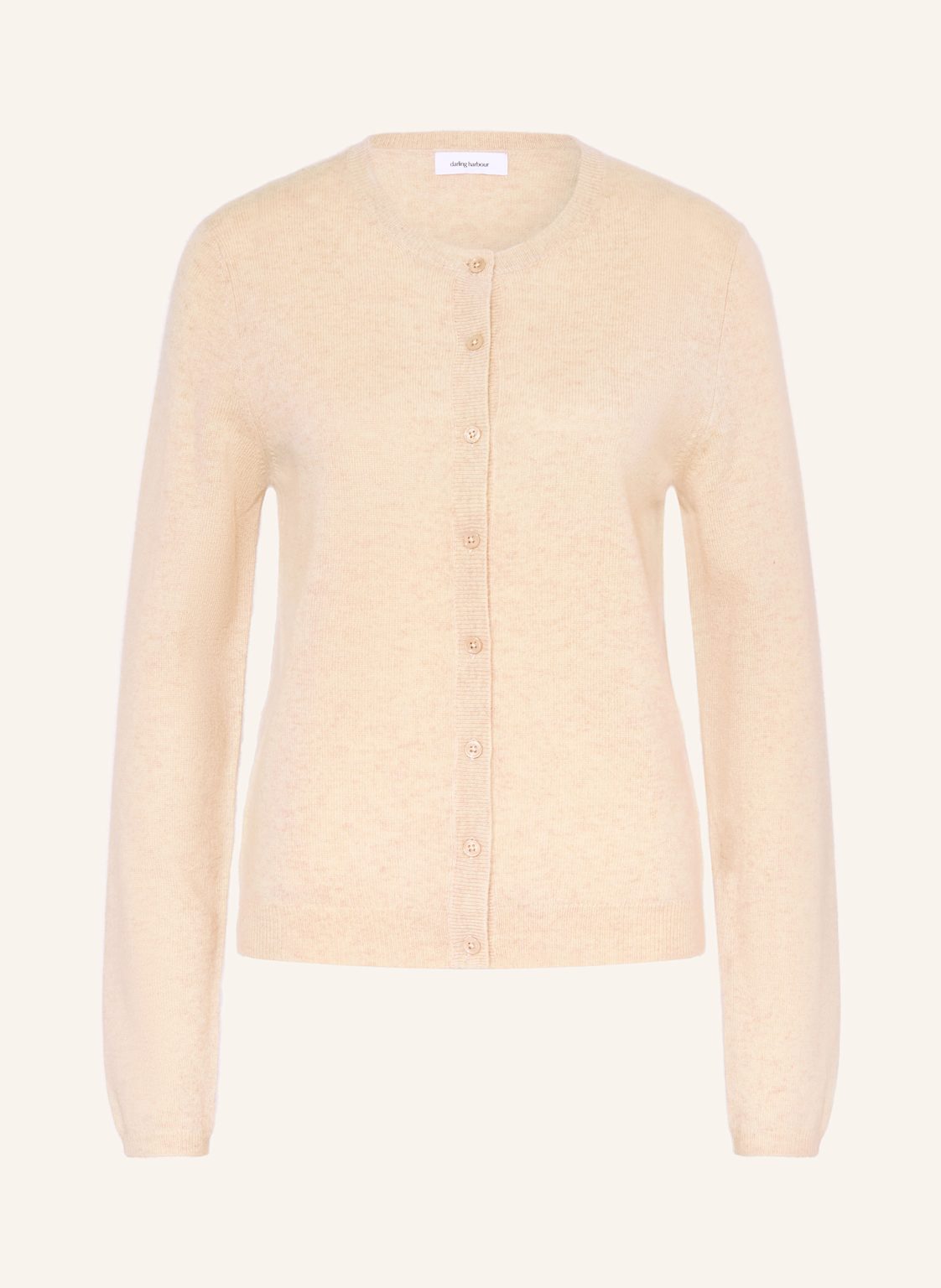 Darling Harbour Strickjacke Aus Cashmere beige von darling harbour