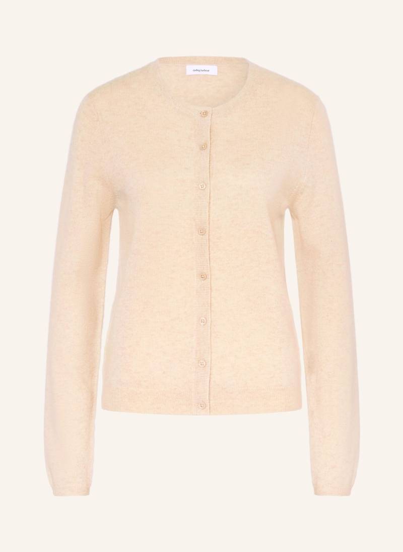 Darling Harbour Strickjacke Aus Cashmere beige von darling harbour