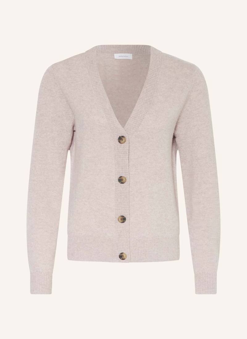 Darling Harbour Strickjacke Aus Cashmere beige von darling harbour