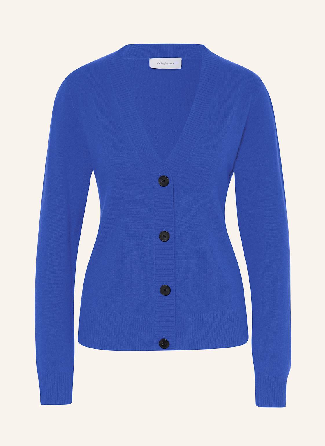 Darling Harbour Strickjacke Aus Cashmere blau von darling harbour