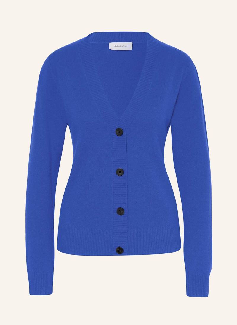 Darling Harbour Strickjacke Aus Cashmere blau von darling harbour