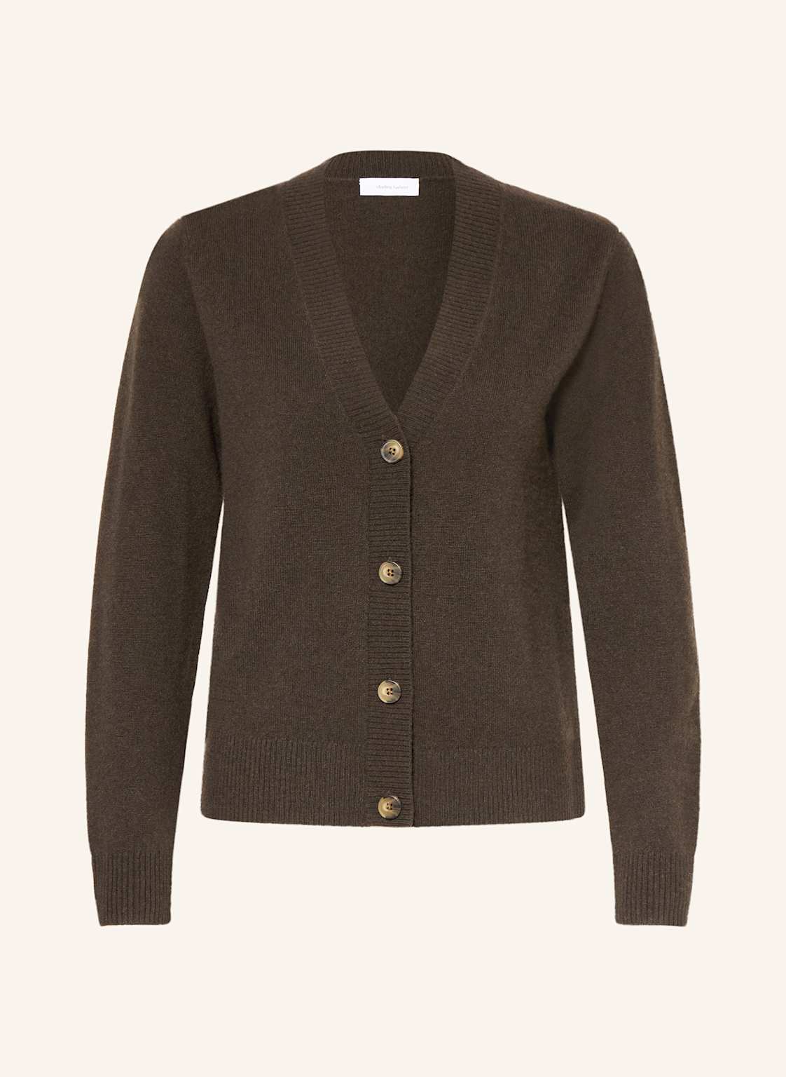 Darling Harbour Strickjacke Aus Cashmere braun von darling harbour